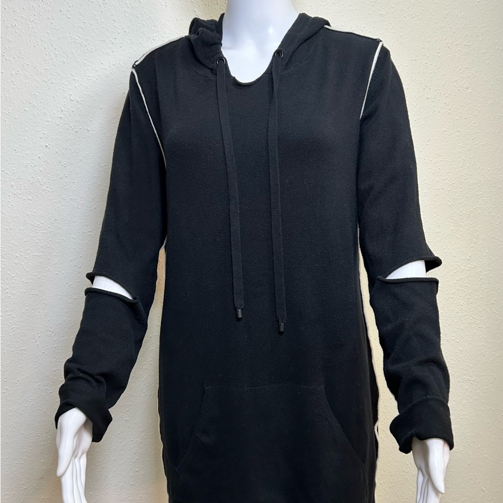 Philanthropy Black Long Sleeve Hoodie Dress - Picture 8 of 11
